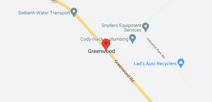 map of 1695 GREENWOOD ROAD